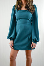 Load image into Gallery viewer, Long Balloon Sleeve Square Neck Dress
