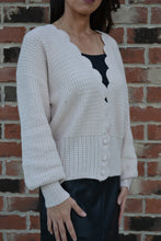 Load image into Gallery viewer, Crochet Scalloped Cardigan
