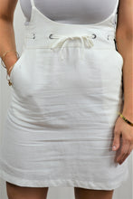 Load image into Gallery viewer, Linen Skirt with Straps
