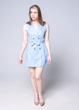 Load image into Gallery viewer, Trench Waist Belted Sleeveless Dress
